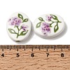Hand Painted Oval Porcelain Beads PR-CBA03B0-01C-3