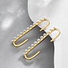 Brass Cuff Earrings and Hoop Earrings Sets EJEW-BB35146-3