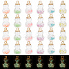 ARRICRAFT 48Pcs 6 Colors Luminous Glass Pendants GLAA-AR0001-39-1