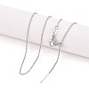 1MM Adjustable Slider Brass Cable Chain Necklaces for Men Women NJEW-N057-01P-1