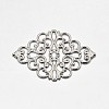 Brass Rhombus Filigree Findings KK-L056-02P-1