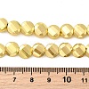Electroplate Glass Beads Strands EGLA-F166-15-5