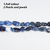 2 Strands Natural Sodalite Nuggets Beads Strands G-GO0001-43-3