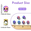 15Pcs Rack Plating Alloy European Beads FIND-YW0008-26-2