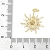Rack Plating Brass Micro Pave Cubic Zirconia Pendants KK-H509-21G-02-3