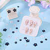 80Pcs 8 Styles Flower Resin Cabochons RESI-TA0004-28B-7