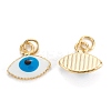 Brass Enamel Pendants KK-M220-03G-B-2