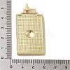 Brass Micro Pave Cubic Zirconia Pendant with Enamel KK-H458-02G-B02-3