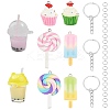 DIY Imitation Food Key Chain Making Kit DIY-SC0018-32-1