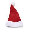 Christmas Hat Velvet Wine Bottle Cover AJEW-M012-01B-2