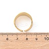 304 Stainless Steel Open Cuff Rings for Women RJEW-K309-08G-5