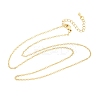 Brass Cable Chain Necklaces NJEW-K123-05G-2