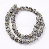Natural Dalmatian Jasper Stone Bead Strands X-G-R193-14-8mm-2