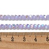 Electroplate Glass Beads Strands GLAA-Q105-02L-3
