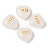 Natural Quartz Crystal Heart Engraving MBTI Figurines Statues for Home Office Desk Decorations X1-G-K353-05B-1