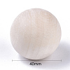 Natural Wooden Round Ball WOOD-T014-40mm-3