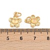 Natural White Jade Flower Charms KK-B157-18G-02-3