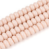 Opaque Spray Painted Glass Beads GLAA-ZX008-4mm-18H-1