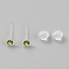 Resin Stud Earring Finding RESI-WH20001-08J-1