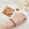 2Pcs Alloy Awareness Ribbon Charm Bracelets BJEW-DC0001-13-3