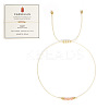 Natural Carnelian Braided Beads Bracelets for Women LU0568-7-1
