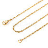 Brass Lumachina Chain Necklace for Women NJEW-TA0001-15-2