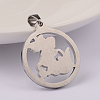 Non-Tarnish 304 Stainless Steel Pendants STAS-M245-10P-2