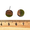 Opaque Resin & Walnut Wood Stud Earrings X-EJEW-N017-008-B08-5