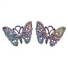 Rack Plating Rainbow Color Alloy Pendants PALLOY-S180-225A-2