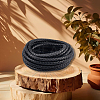 5M Braided Round PU Leather Jewelry Cord OCOR-GF0004-96B-01-7