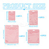 40Pcs 4 Styles Rectangle Plastic Yin-Yang Resealable Packaging Bags ABAG-TA0001-23C-4