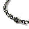 Adjustable Polyester & Spandex Cord Bracelets for Men Women BJEW-JB12092-01-4