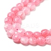 Natural Dyed White Jade Beads Strands G-C179-A6mm-02-4