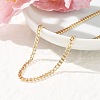 3.5MM 304 Stainless Steel Curb Chain Necklaces NJEW-T016-10G-3