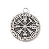 304 Stainless Steel Norse Valknut Rune Pendant X-STAS-E158-07AS-1