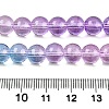 Baking Paint Transparent Glass Beads X-DGLA-M001-8mm-10-5
