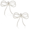 Plastic Imitation Pearl Bowknot Shoe Charms DIY-WH20002-152A-6