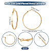 3 Pairs Brass Hoop Earrings for Women EJEW-BBC0001-66G-03-2
