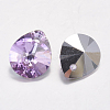Faceted K9 Glass Rhinestone Charms X-RGLA-F053-E-001VL-2
