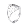 Non-Tarnish 304 Stainless Steel Spider Web Adjustable Rings for Women RJEW-I097-07P-1