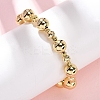 Brass Round Beads Slider Bracelets for Women BJEW-D357-06B-G-1