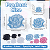 24Pcs 12 Styles Computerized Embroidery Cloth Iron On/Sew On Patches PATC-HY0001-78-2
