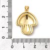 Brass Micro Pave Cubic Zirconia Pendants KK-A266-04E-G-3
