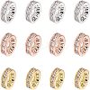 CZ Brass Micro Pave Grade AAA Cubic Zirconia Bead Spacers KK-NB0002-28-NR-1