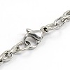 1Pc 304 Stainless Steel Wheat Chain Bracelets BJEW-DJ0001-83-2