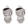 Halloween Theme Rack Plating Luminous Alloy Enamel Pendants ENAM-N056-228P-3