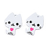 Rack Plating Alloy Enamel Spray Painted Pendants ENAM-T011-155A-4