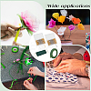 200Pcs Alloy Ball Head Pin with 1Roll Garden Grafting Paper Tape with 1 Roll Iron Wire Grimp Wire DIY-BBC0002-10-5