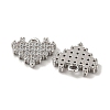 Brass Micro Pave Cubic Zirconia Charms KK-R152-20P-2