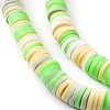 Handmade Polymer Clay Beads Strands CLAY-R089-6mm-T02B-12-6